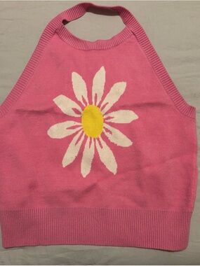 Y2K My Michelle Daisy Knit Halter Top